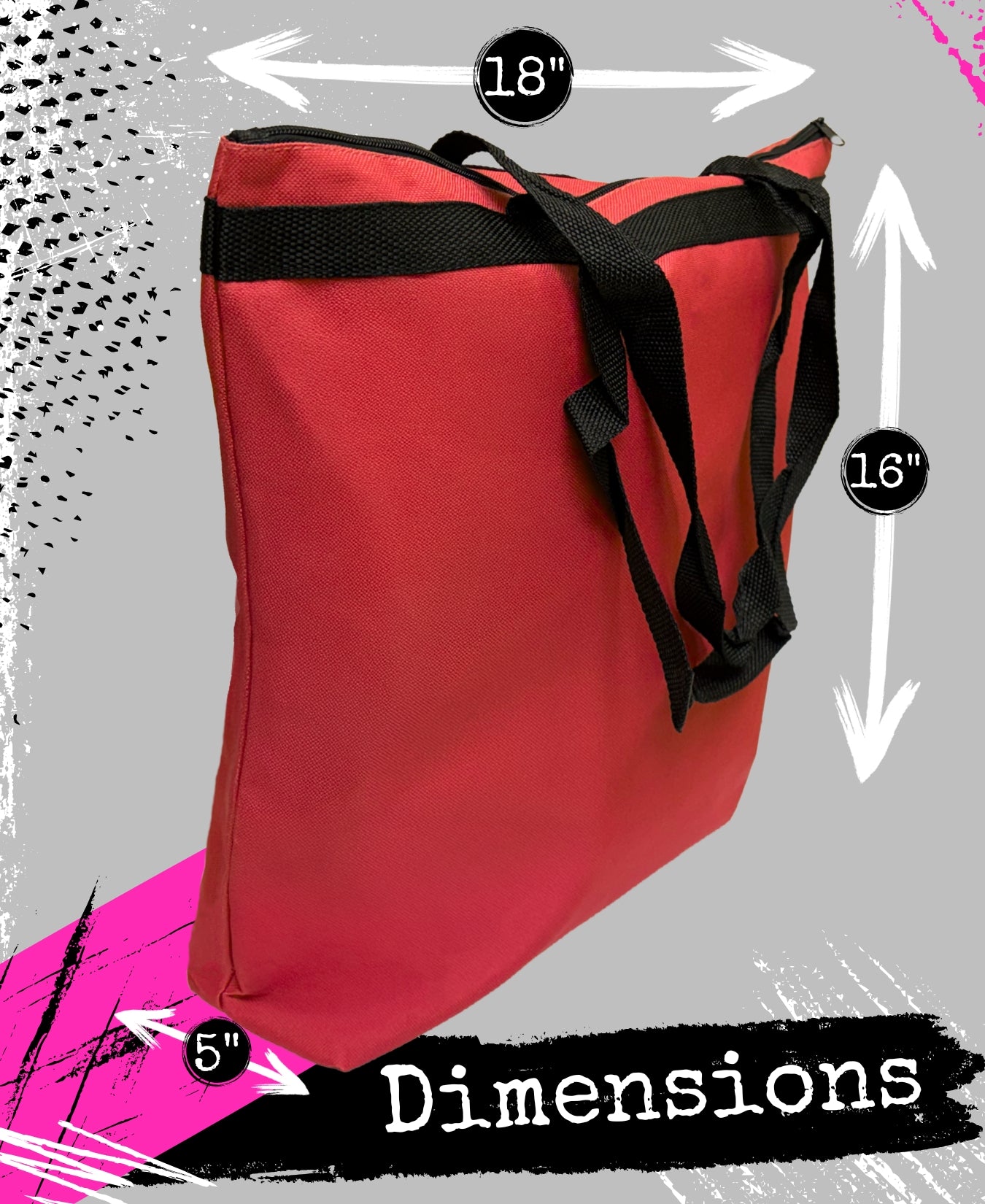 How Strong We Are Darcey Tote Bag - Red