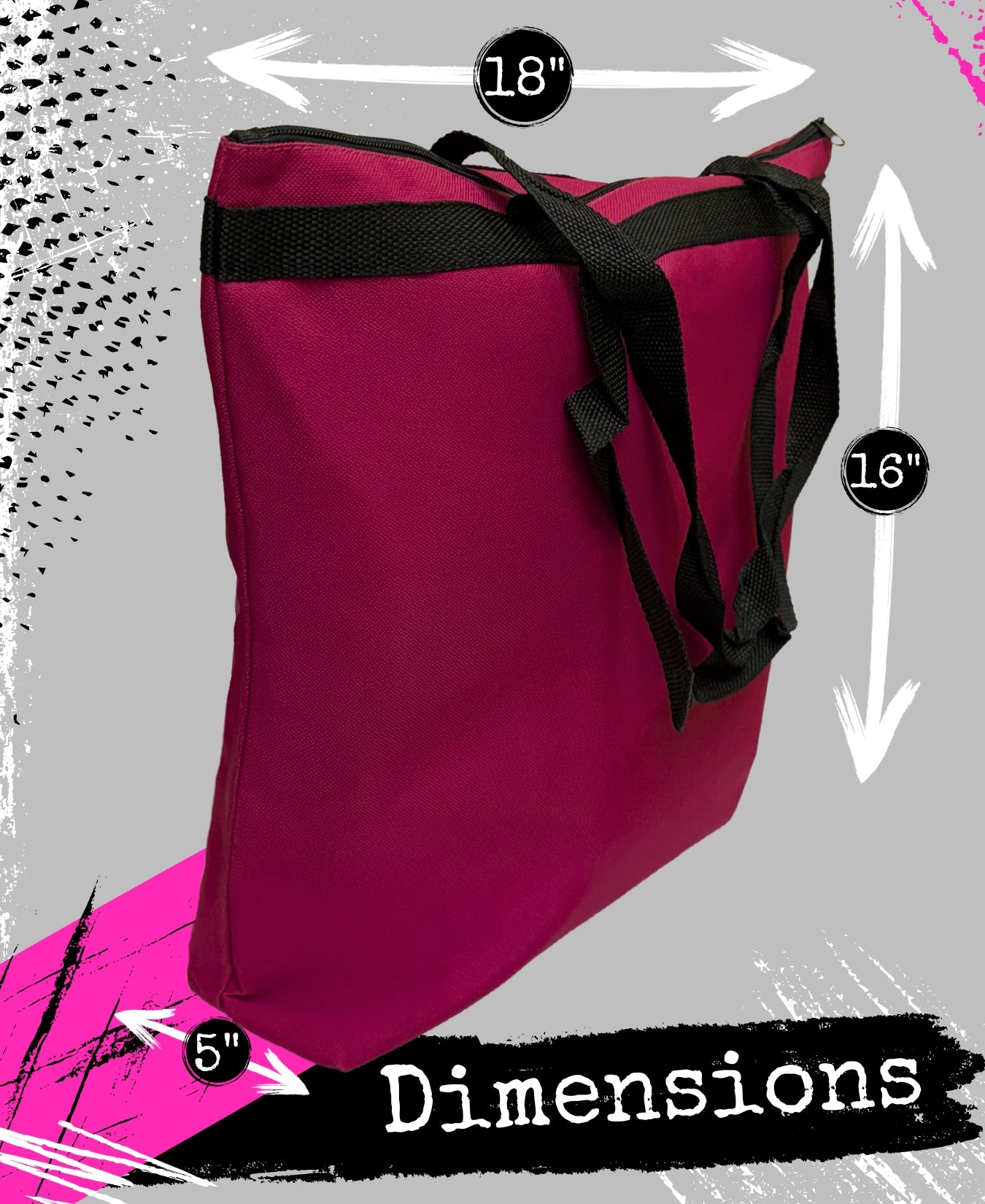 How Strong We Are Darcey Tote Bag - Burgundy