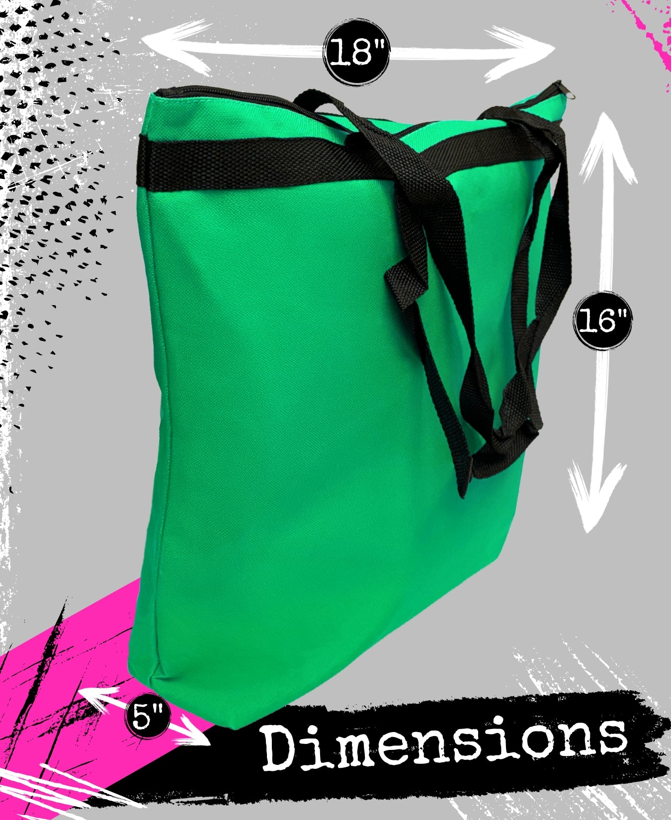 How Strong We Are Darcey Tote Bag - Green