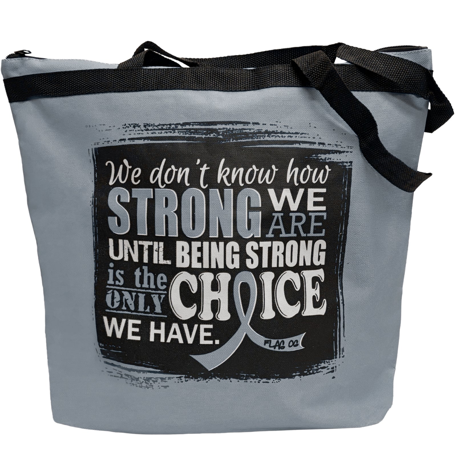 How Strong We Are Darcey Tote Bag - Grey