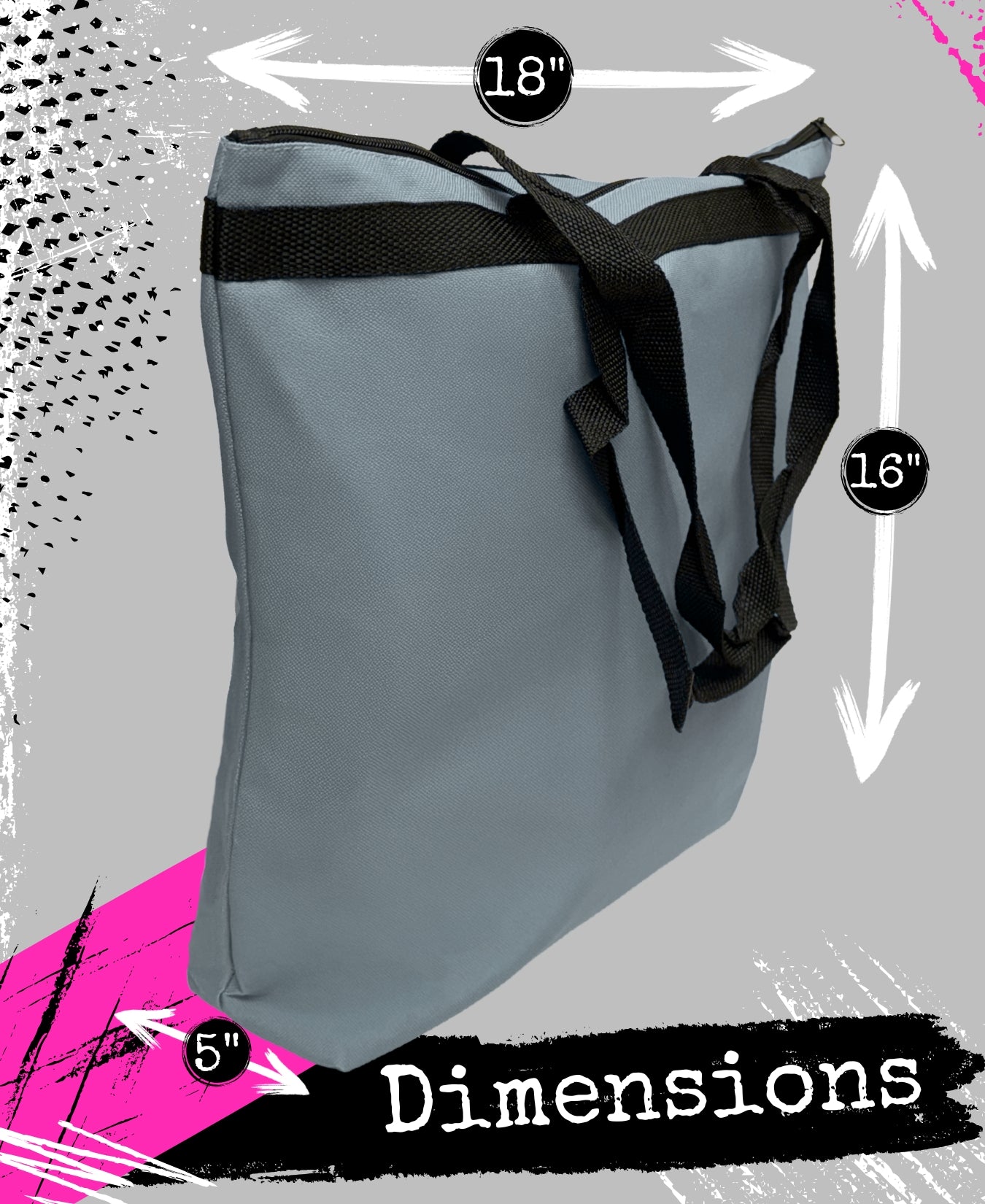 How Strong We Are Darcey Tote Bag - Grey