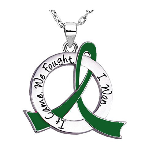 "It Came. We Fought. I Won." Survivor Necklace