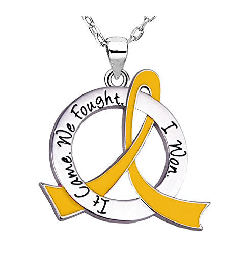 "It Came. We Fought. I Won." Survivor Necklace