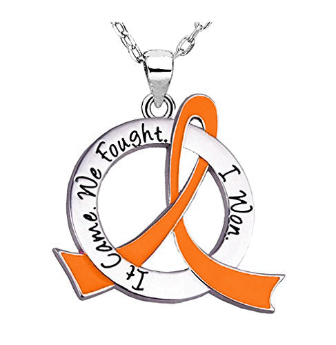 "It Came. We Fought. I Won." Survivor Necklace For Leukemia