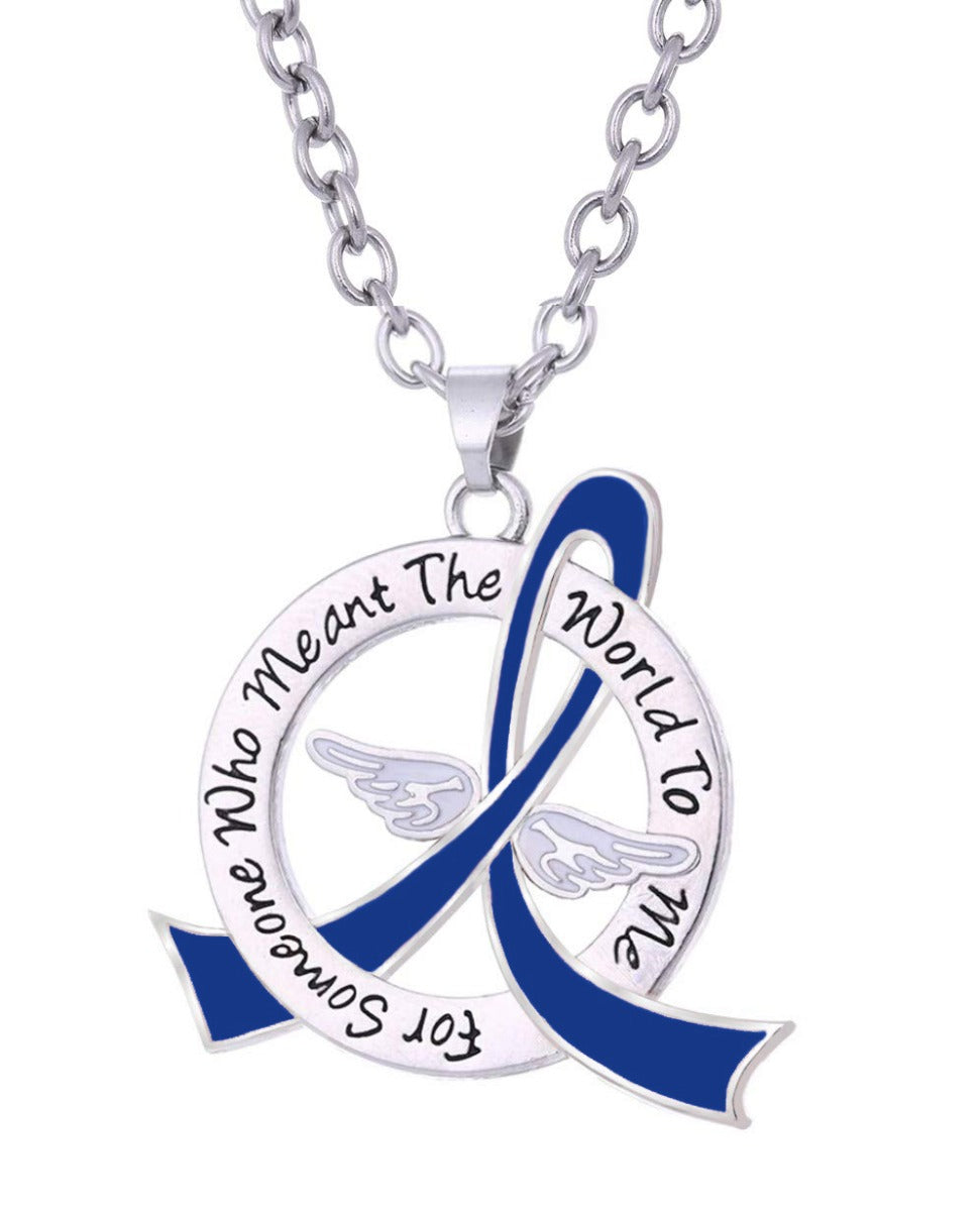"Meant The World To Me" Tribute Necklace - Blue