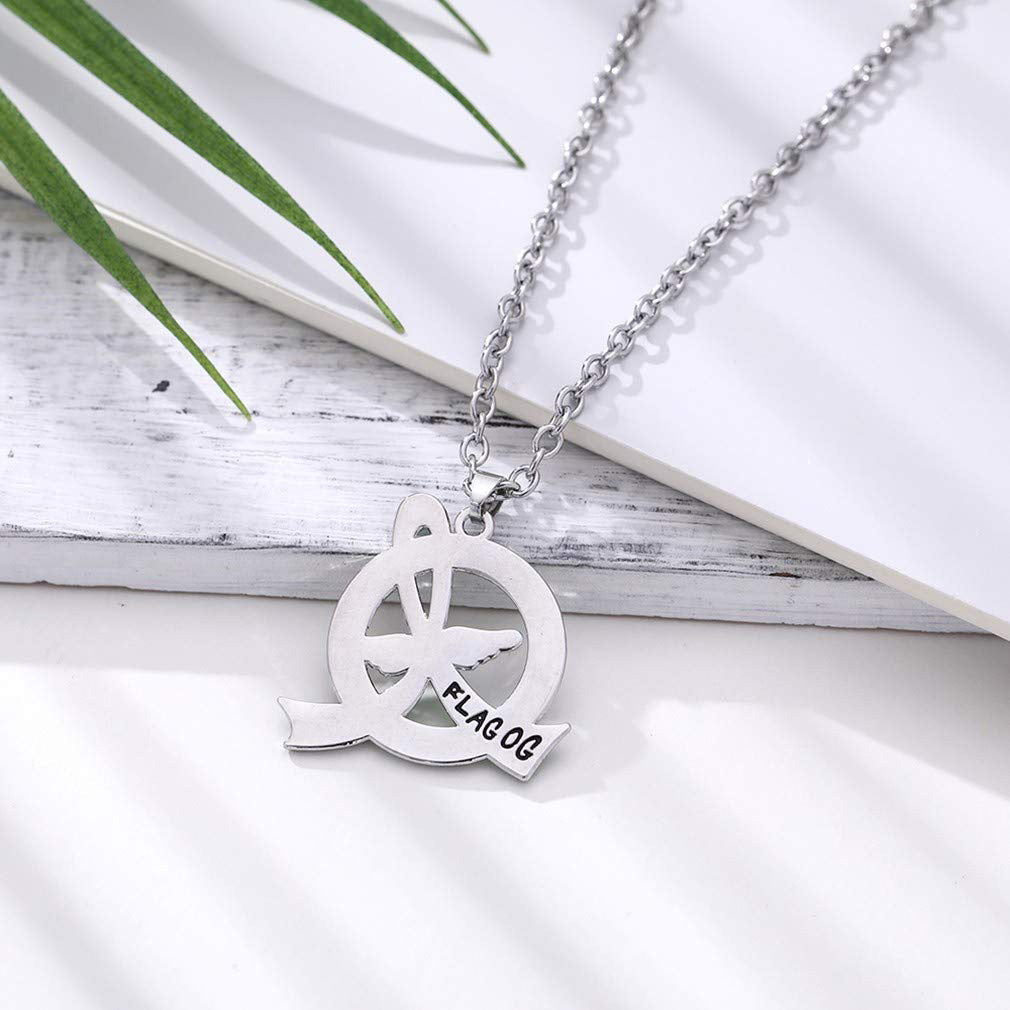 Meant the World to Me Awareness Ribbon Necklace - Burgundy/White