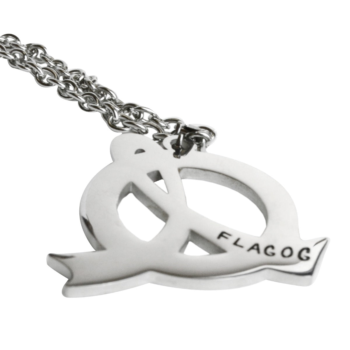 It Came We Fought I Won Awareness Ribbon Necklace (Stainless Steel) - Green