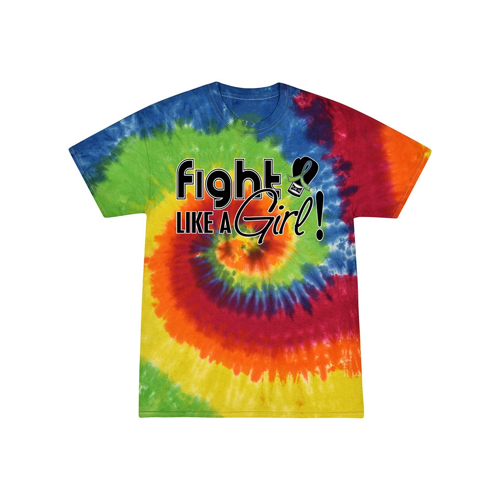 "Fight Like a Girl Signature" Unisex T-Shirt - Tie-Dye