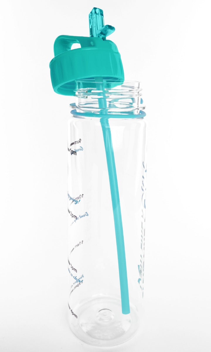 "Fight Like a Girl Grunge" SlimKim II Water Bottle - Teal
