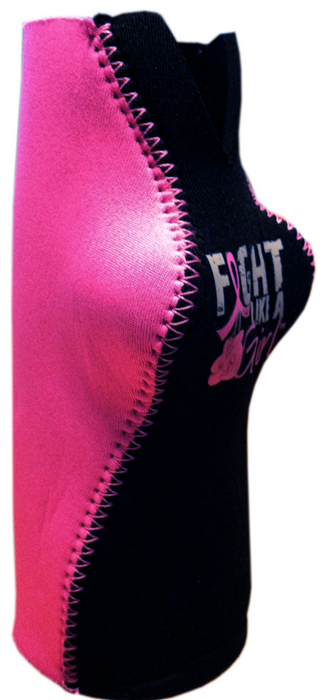 Fight Like a Girl Boobie Koozie Can Cooler for Breast Cancer Awareness