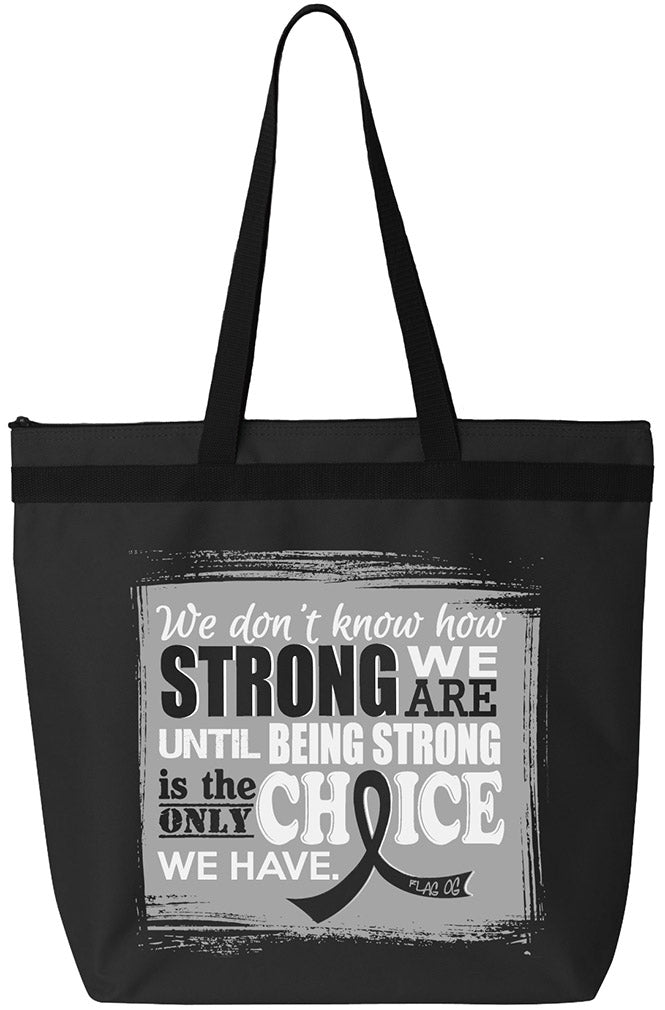 "How Strong We Are" Darcey Tote Bag - Black