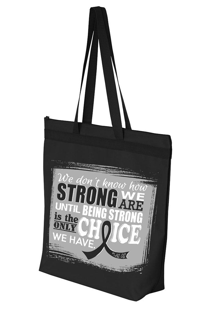 "How Strong We Are" Darcey Tote Bag - Black