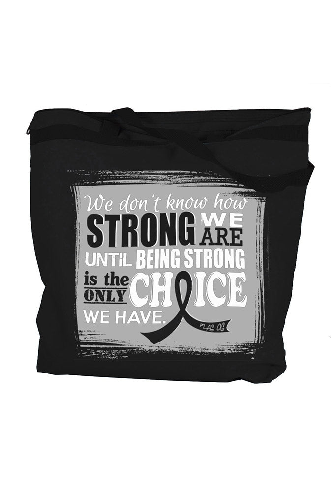 "How Strong We Are" Darcey Tote Bag - Black