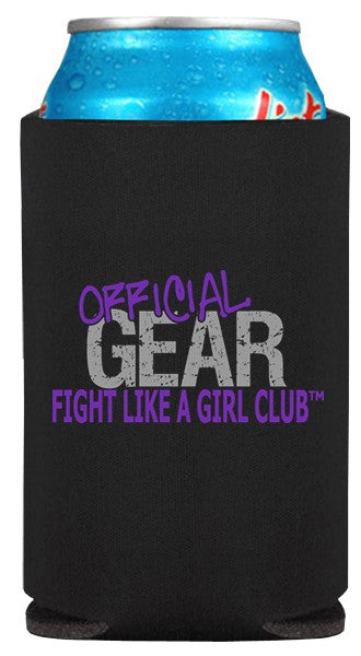 Fight Like a Girl Koozie Can Cooler