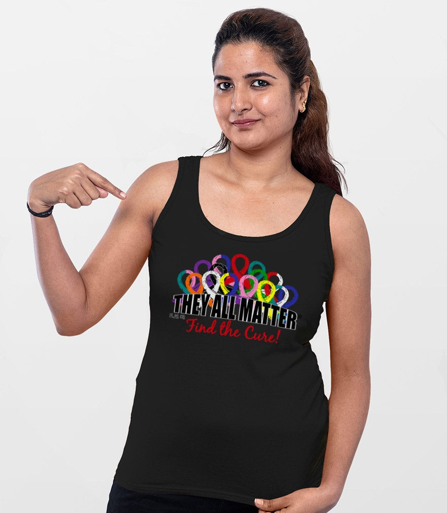 "They All Matter" Stretch Tank Top - Black