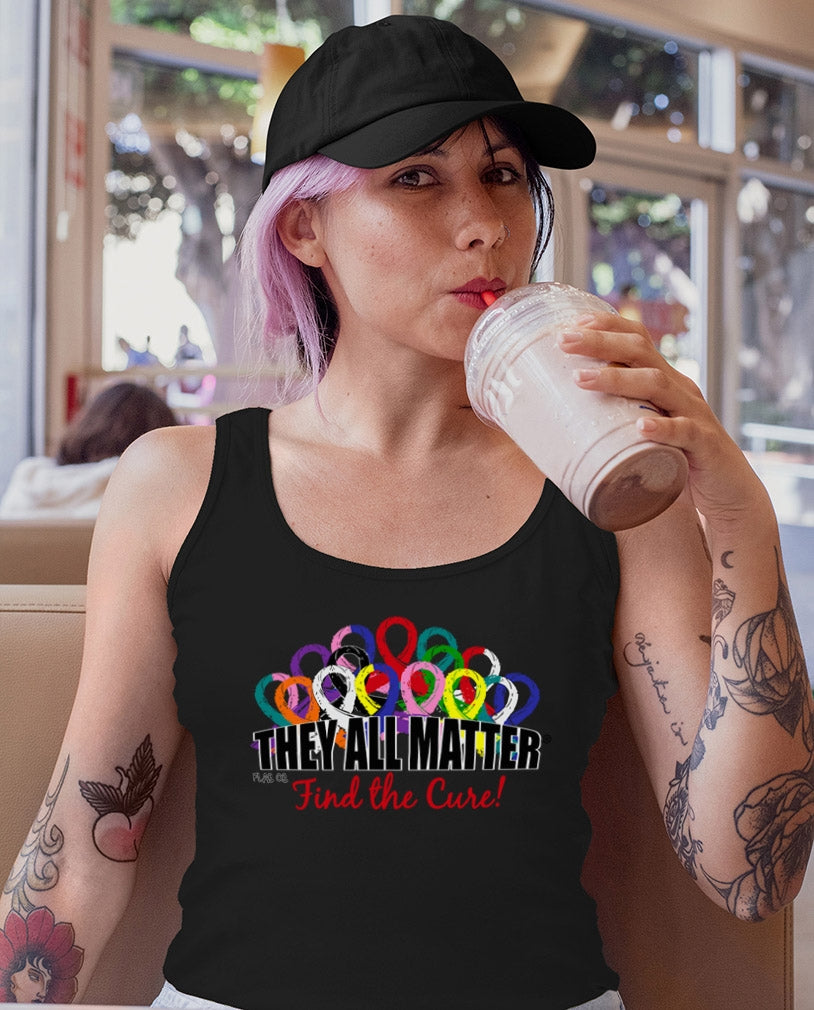 "They All Matter" Stretch Tank Top - Black