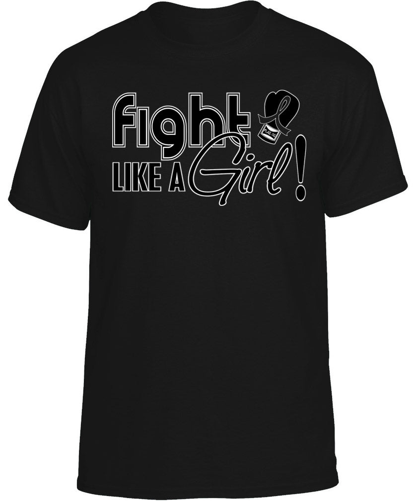 "Fight Like a Girl Signature" Unisex T-Shirt - Black