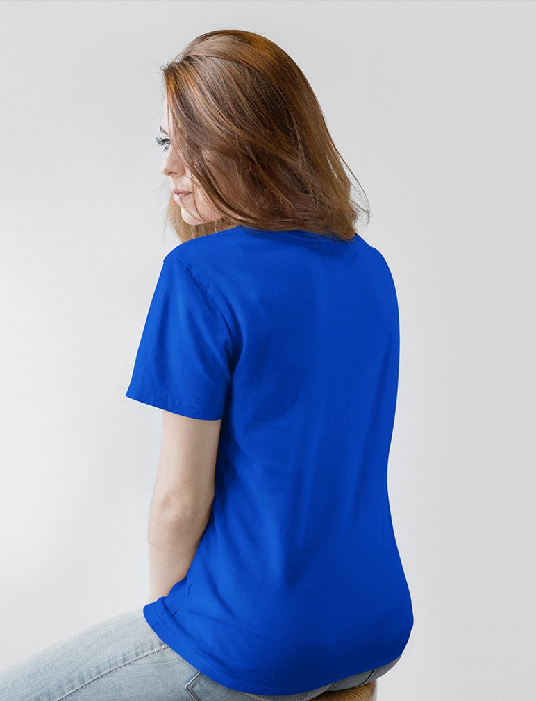 "Fight Like a Girl Signature" Unisex T-Shirt - Blue