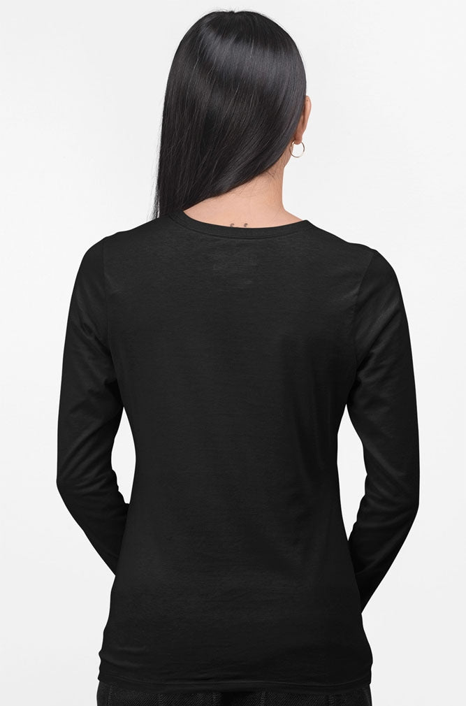 "'Tis the Season" Ladies Long Sleeve Shirt - Black