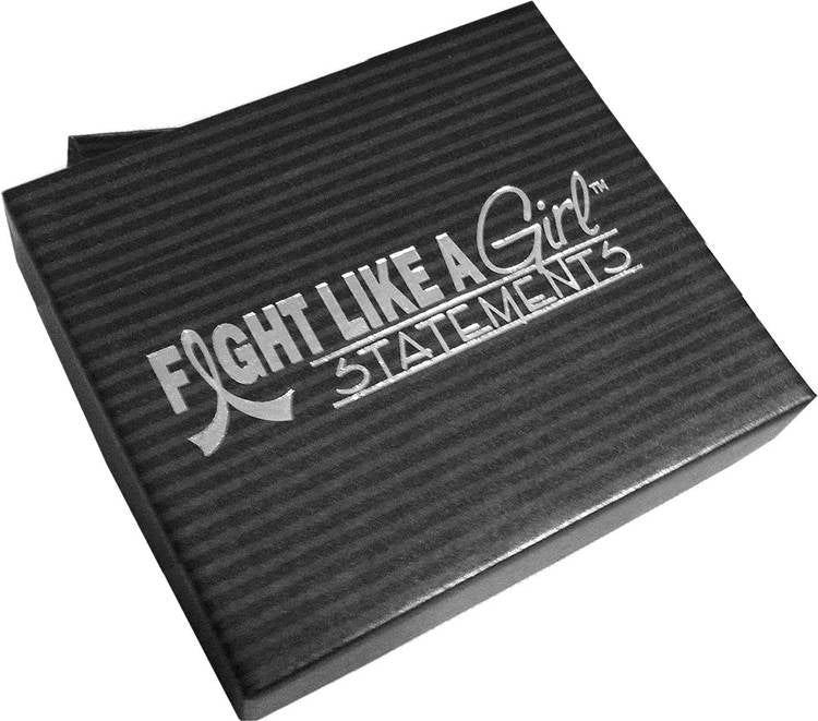 Fight Like a Girl Cuff Bracelet - Black