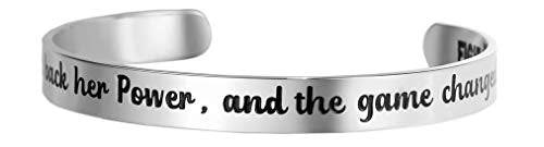 She Took Back Her Power Cuff Bracelet - Silver