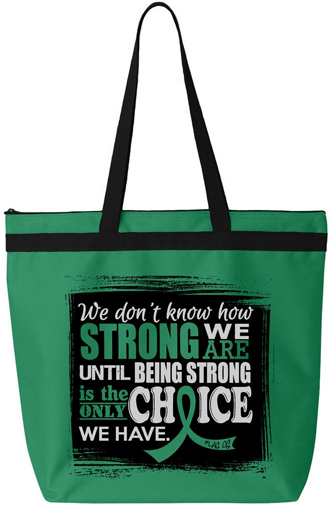 "How Strong We Are" Darcey Tote Bag - Green