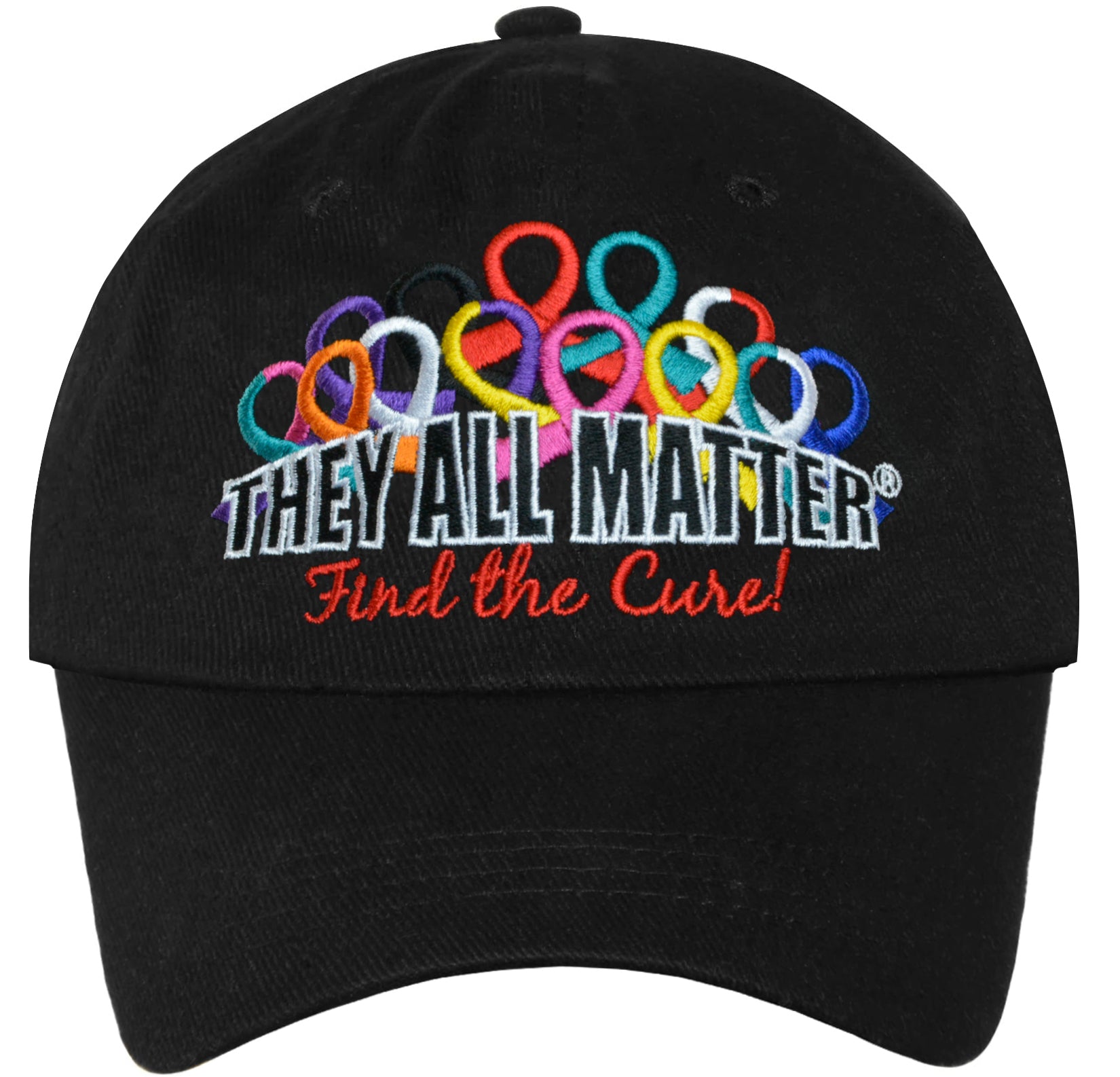 They All Matter Embroidered Cap - Black