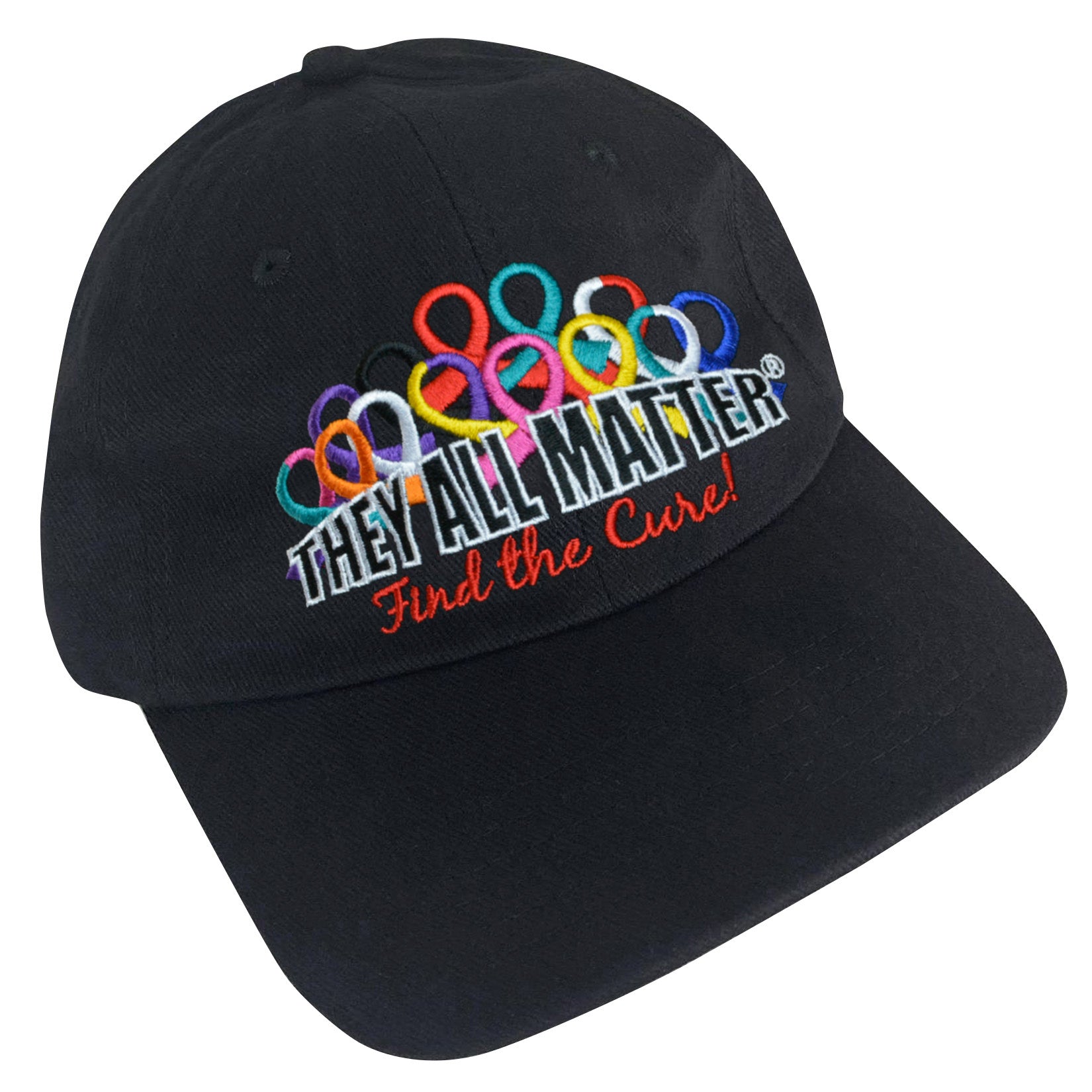 They All Matter Embroidered Cap - Black