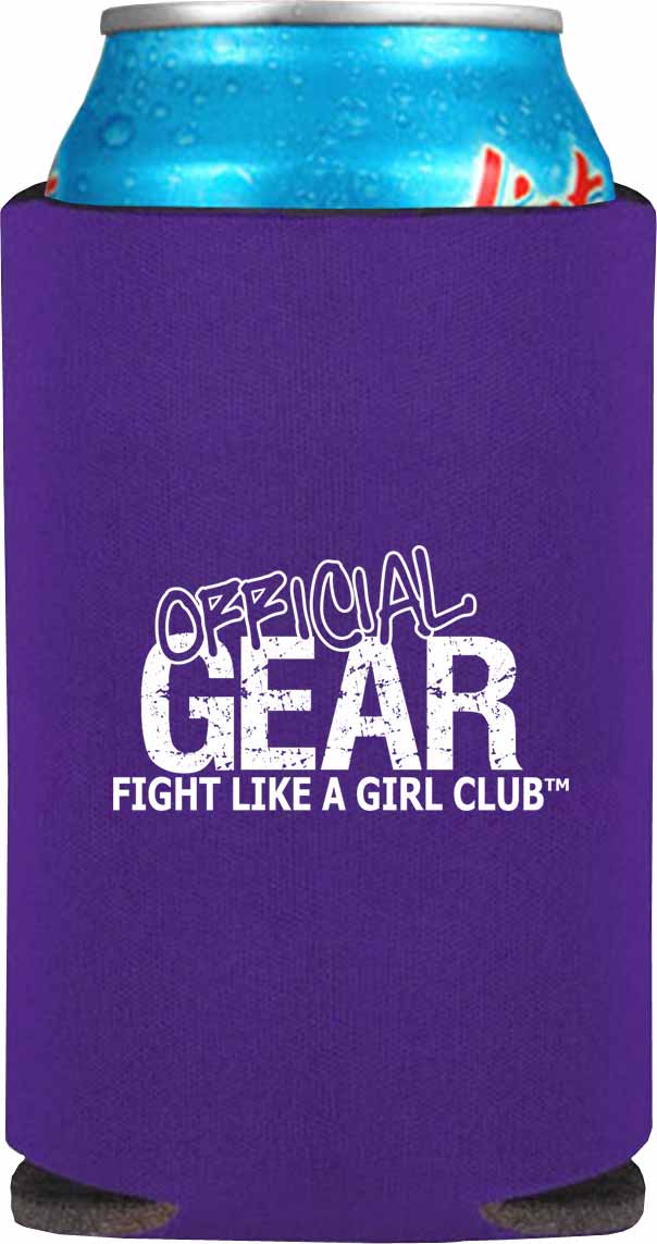 Fight Like a Girl Signature Collapsible Can Cooler - Purple