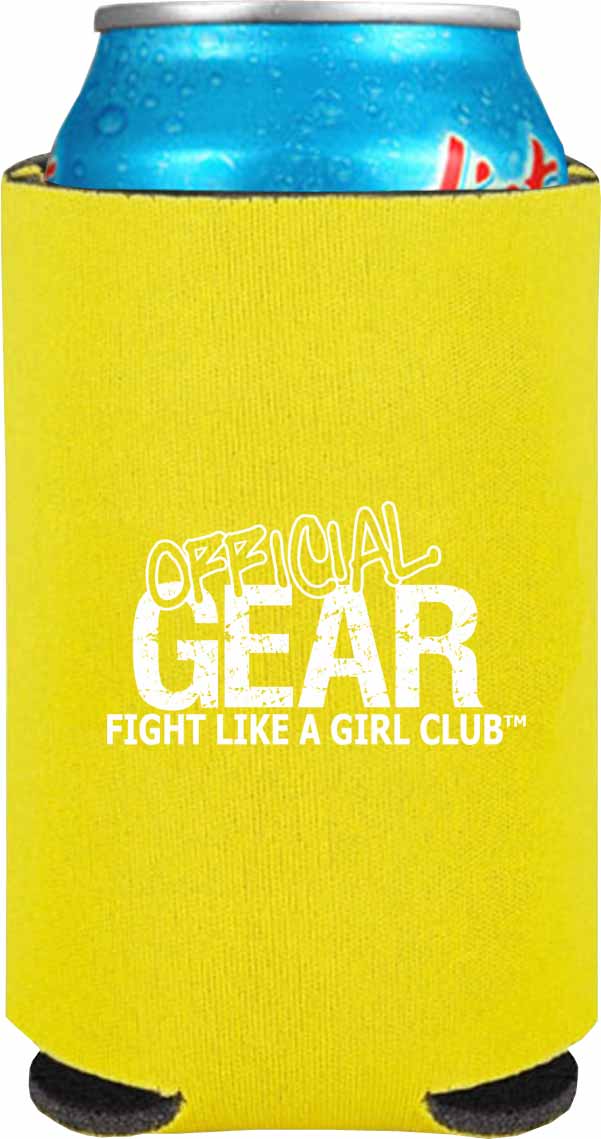Fight Like a Girl Signature Collapsible Can Cooler - Yellow (Discontinued)