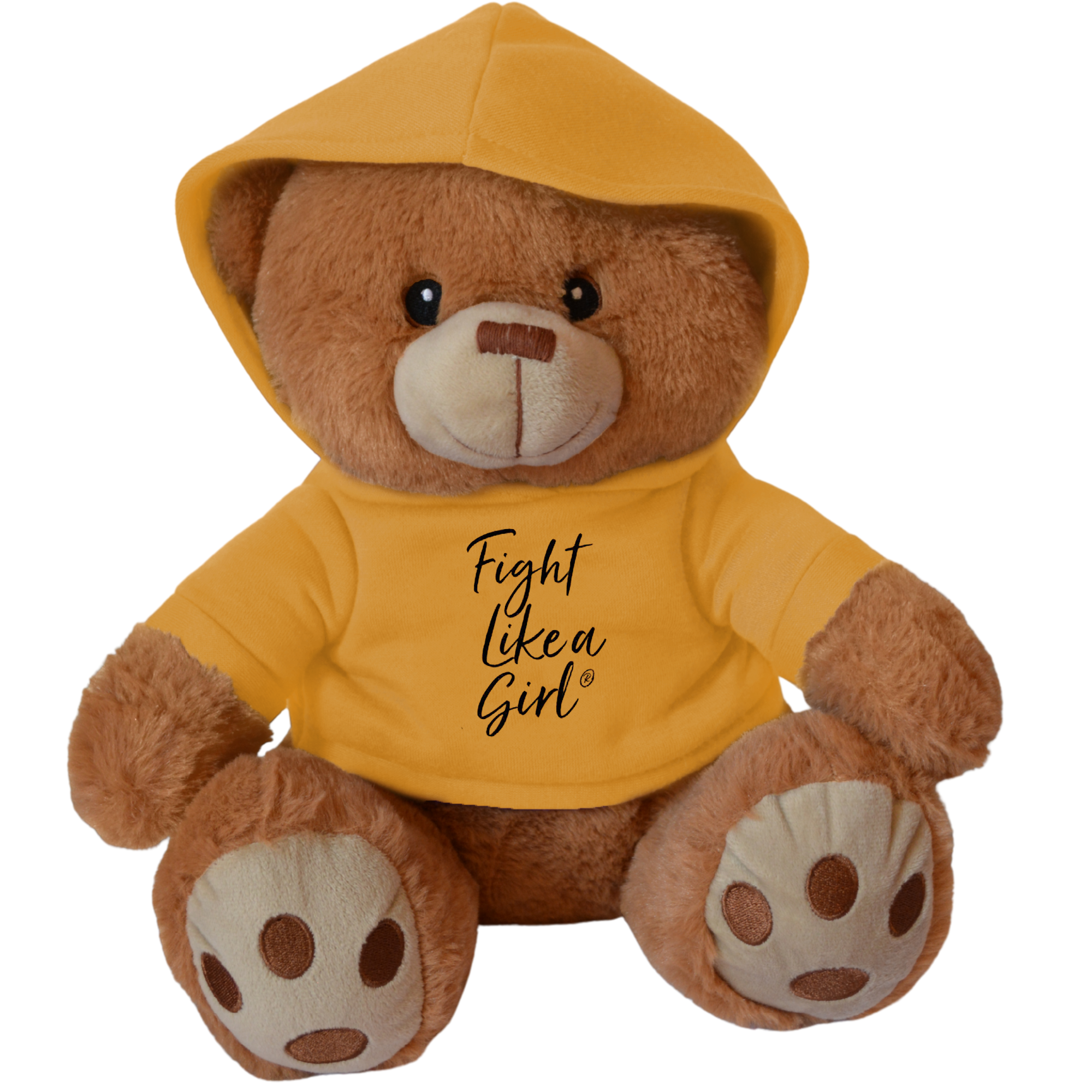 Fight Like a Girl Script Fight Pal Teddy Bear - Gold