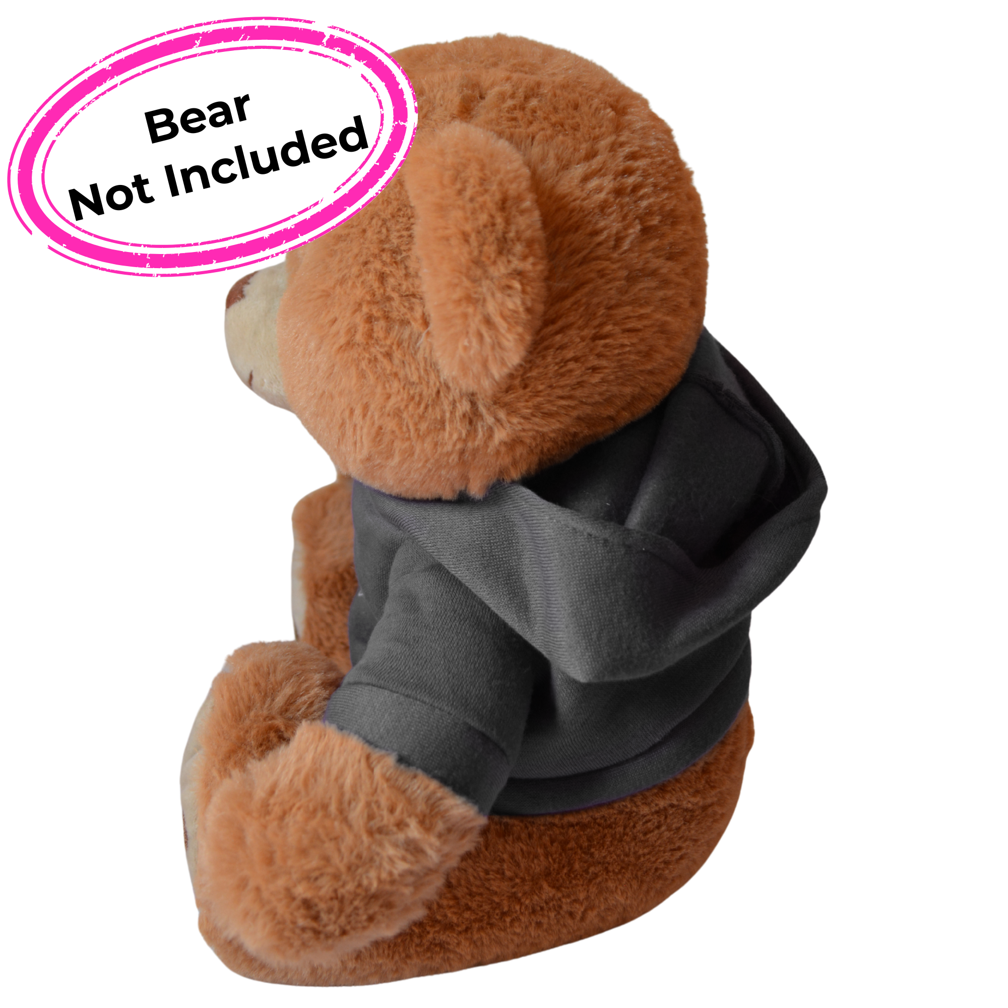 Your Fight Is My Fight Script Hoodie for Stuffed Animal - Black