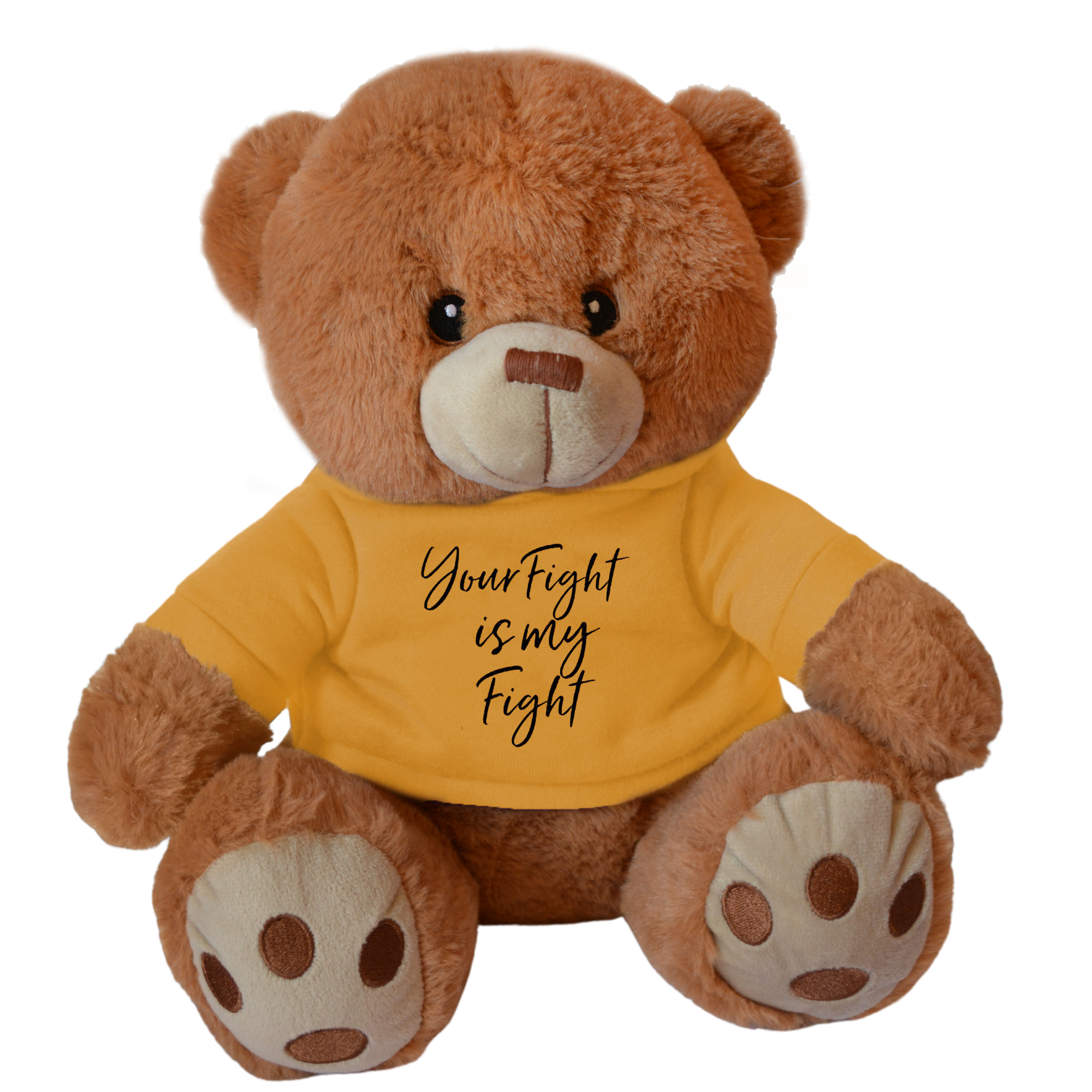 Your Fight Is My Fight Fight Pal Teddy Bear - Gold