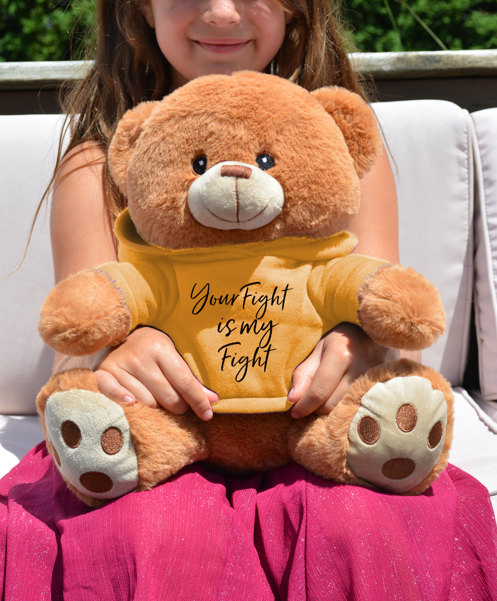 Your Fight Is My Fight Fight Pal Teddy Bear - Gold