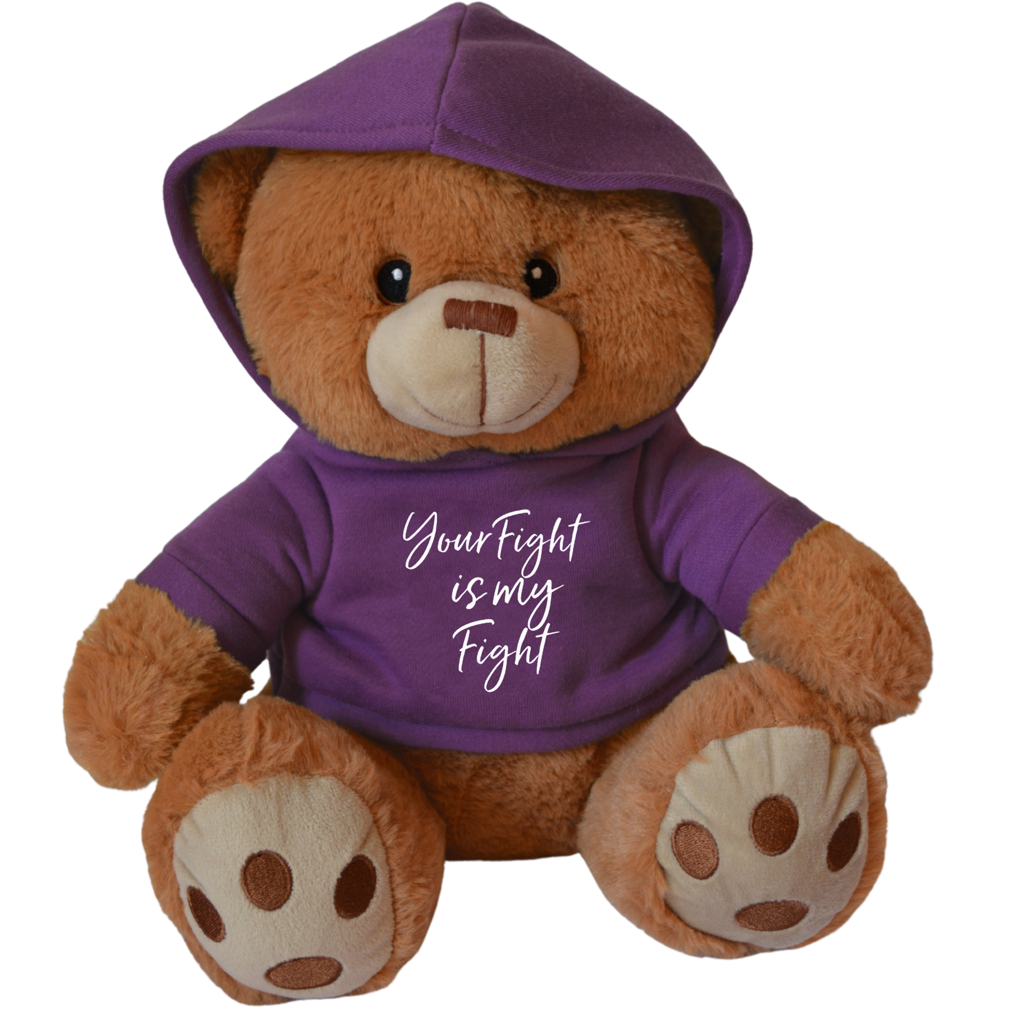 Your Fight Is My Fight Fight Pal Teddy Bear - Purple