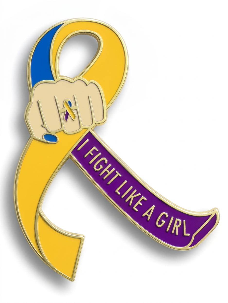 bladder_cancer_lapel_pin_fight_like_a_girl