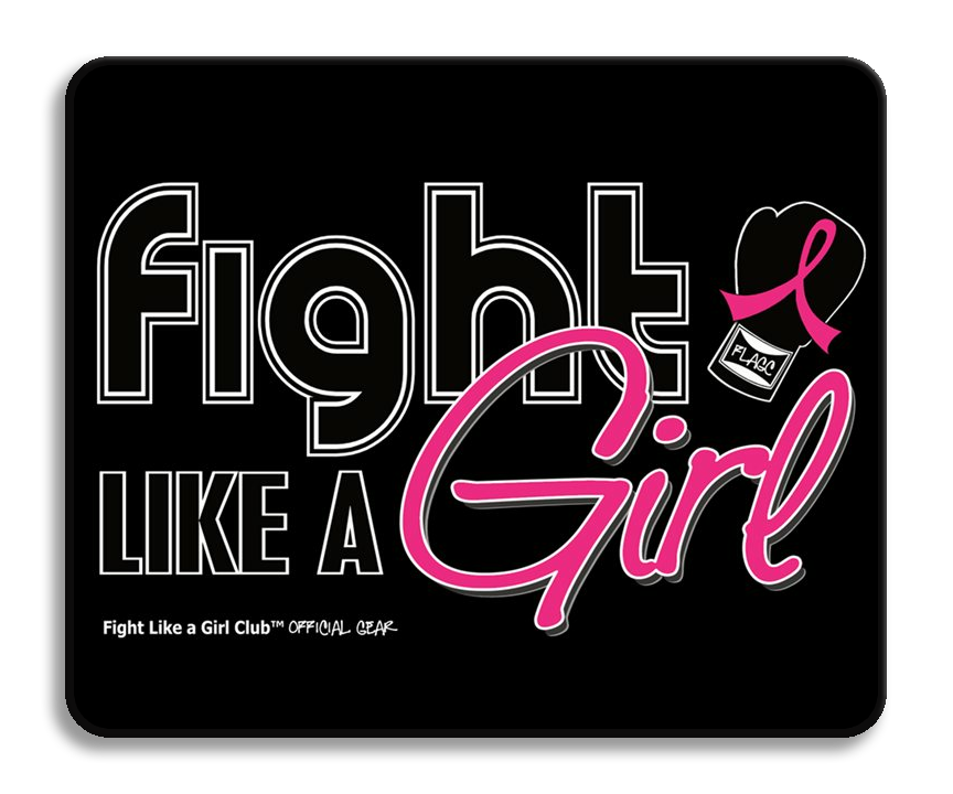 Fight Like a Girl Signature Mousepad - Pink