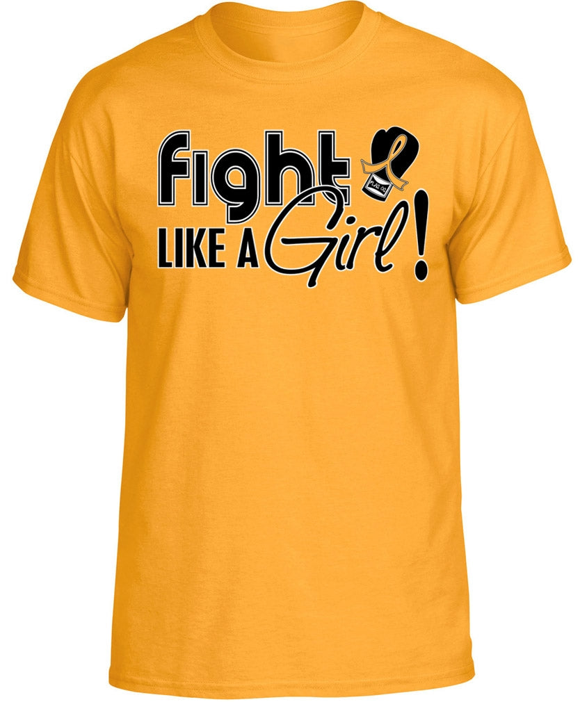 "Fight Like a Girl Signature" Unisex T-Shirt - Gold