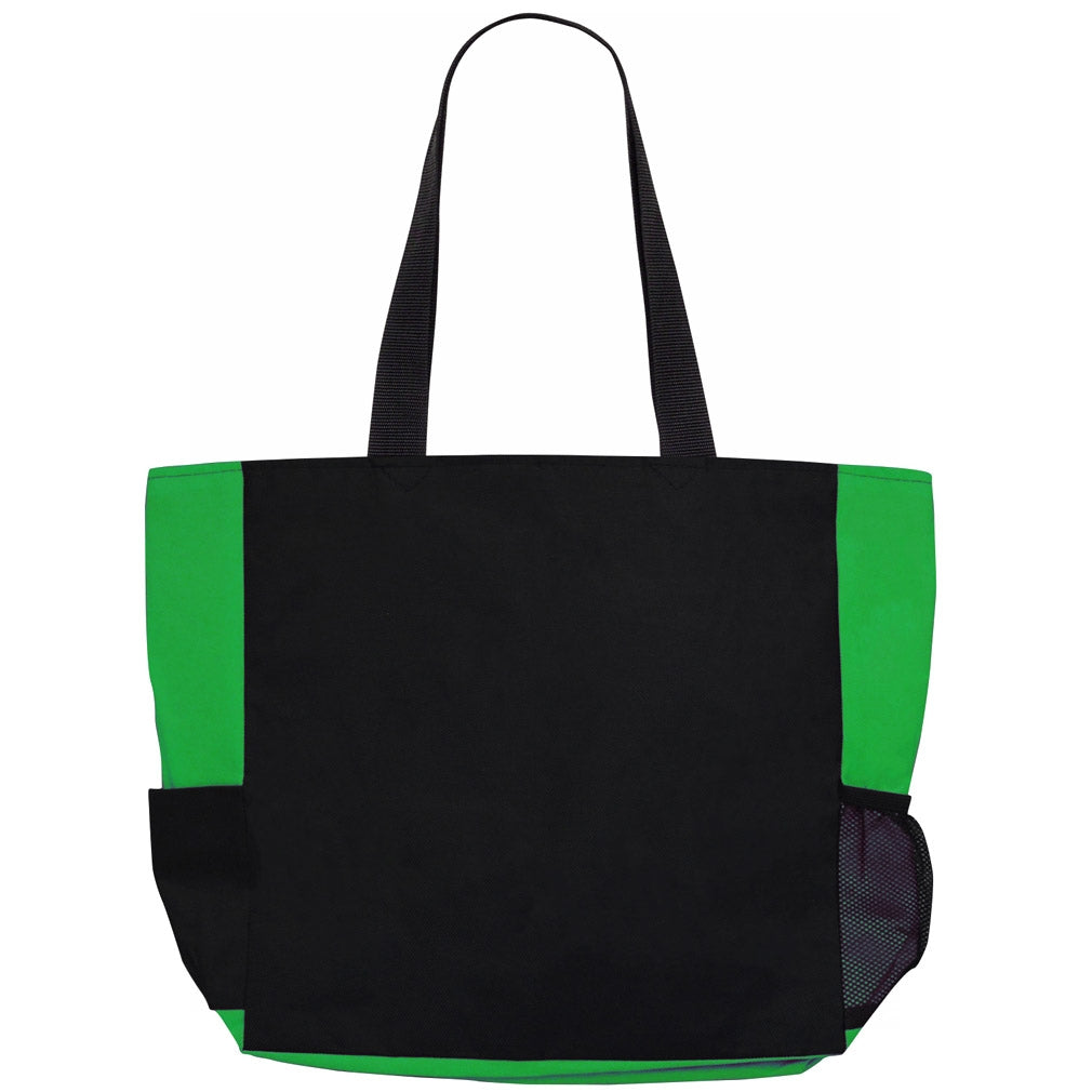 Back of Fight Like a Girl Knockout Dakota Tote Bag - Green
