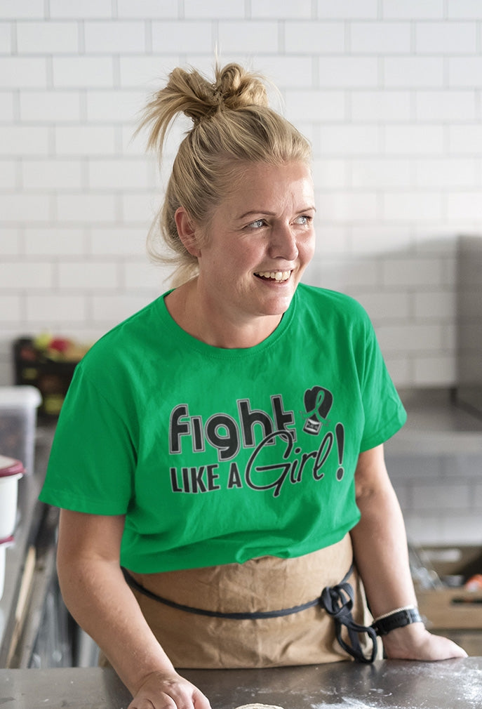 "Fight Like a Girl Signature" Unisex T-Shirt - Green