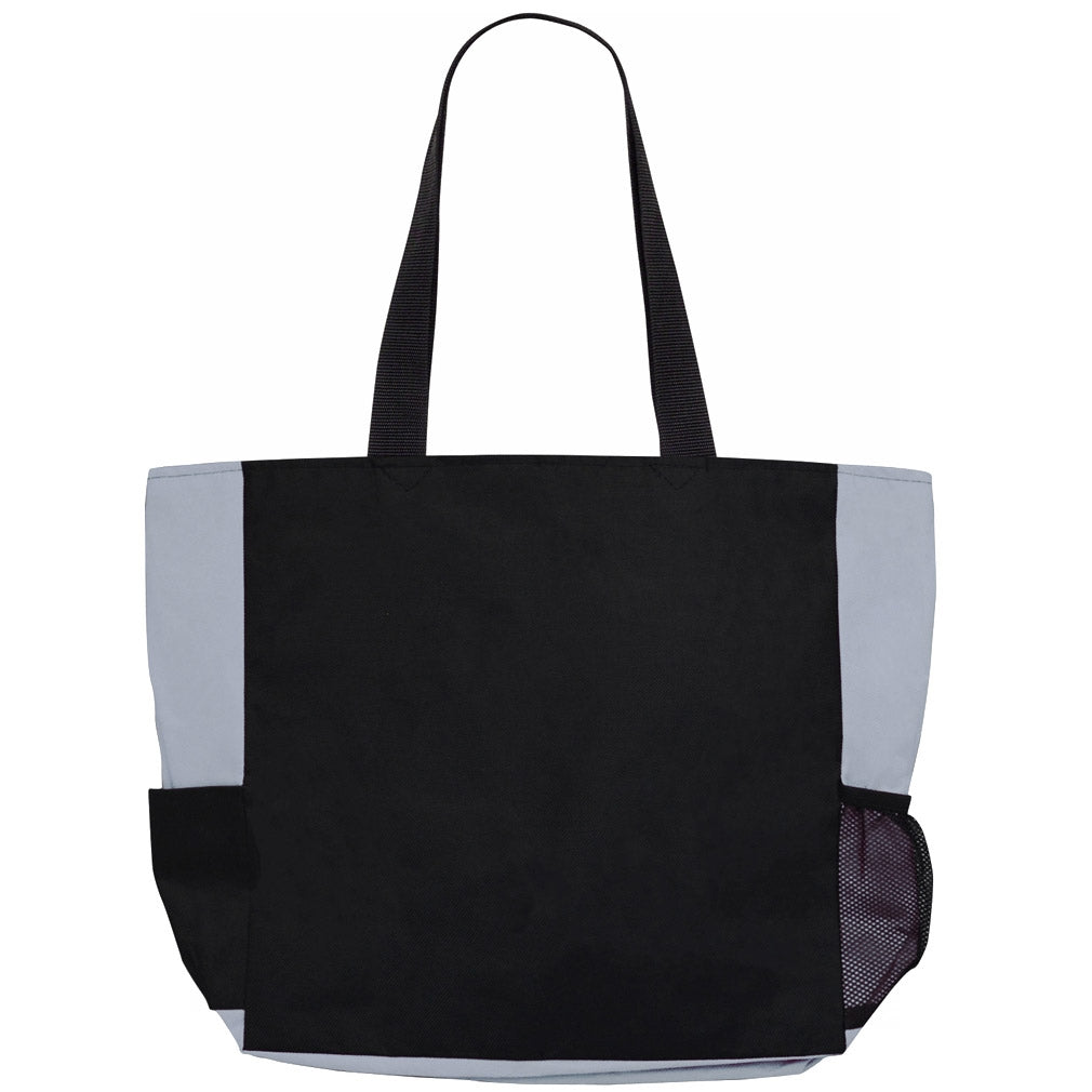 Back of Fight Like a Girl Knockout Dakota Tote Bag - Grey