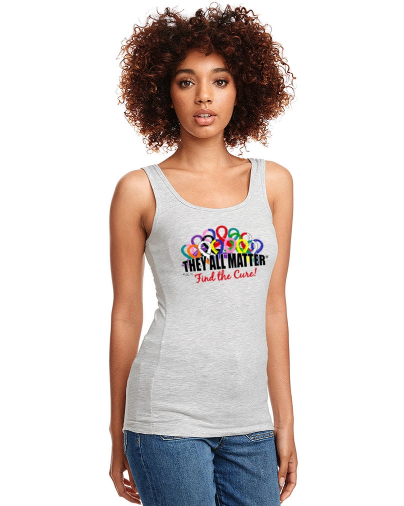 "They All Matter" Stretch Tank Top - Heather Grey