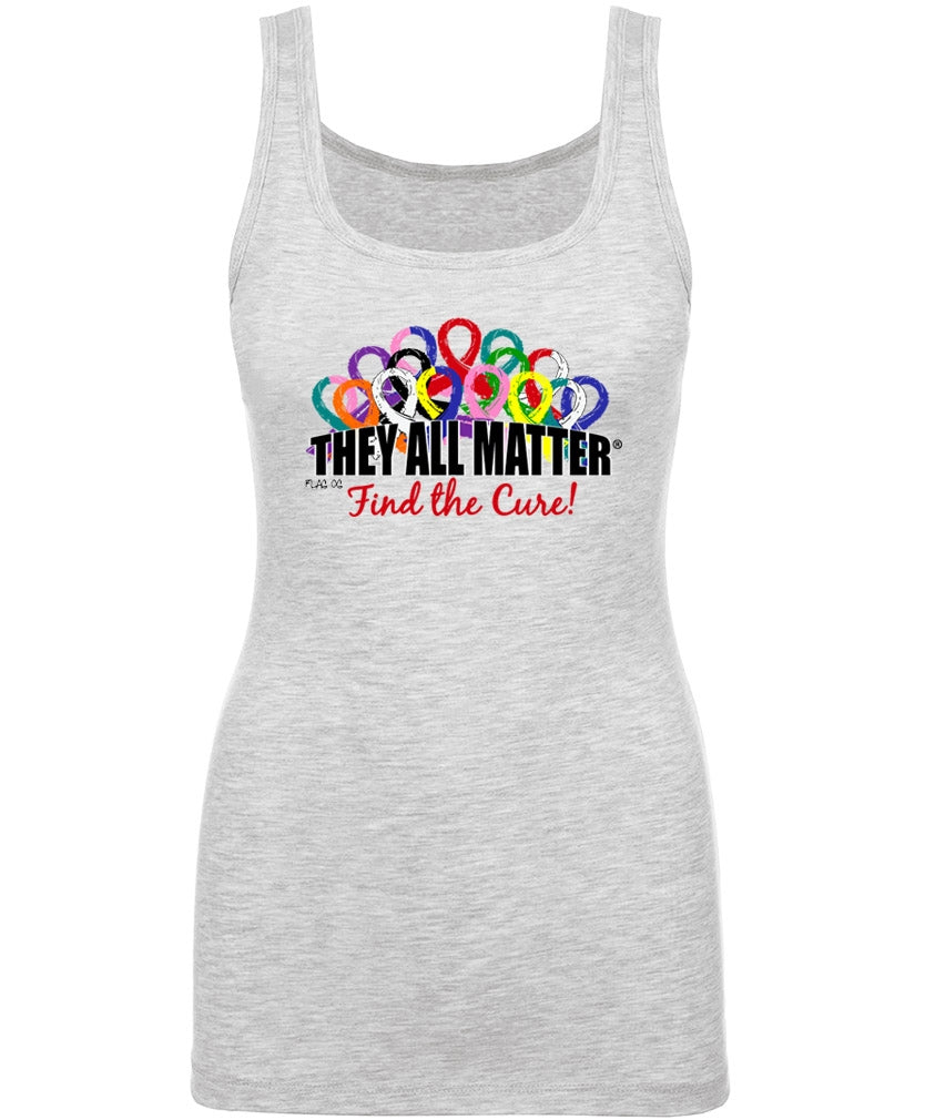 They All Matter Women's Stretch Tank Top - Heather Grey