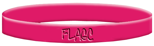Fight Like a Girl Breast Cancer Wristband - Hot Pink