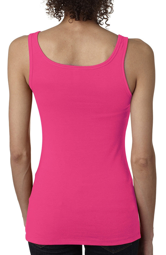 "Fight Like a Girl Signature" Stretch Tank Top - Hot Pink