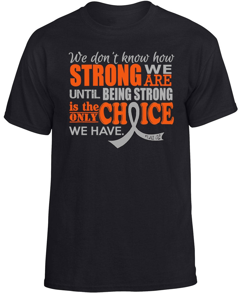 "How Strong We Are" Unisex T-Shirt - Black w/ Grey