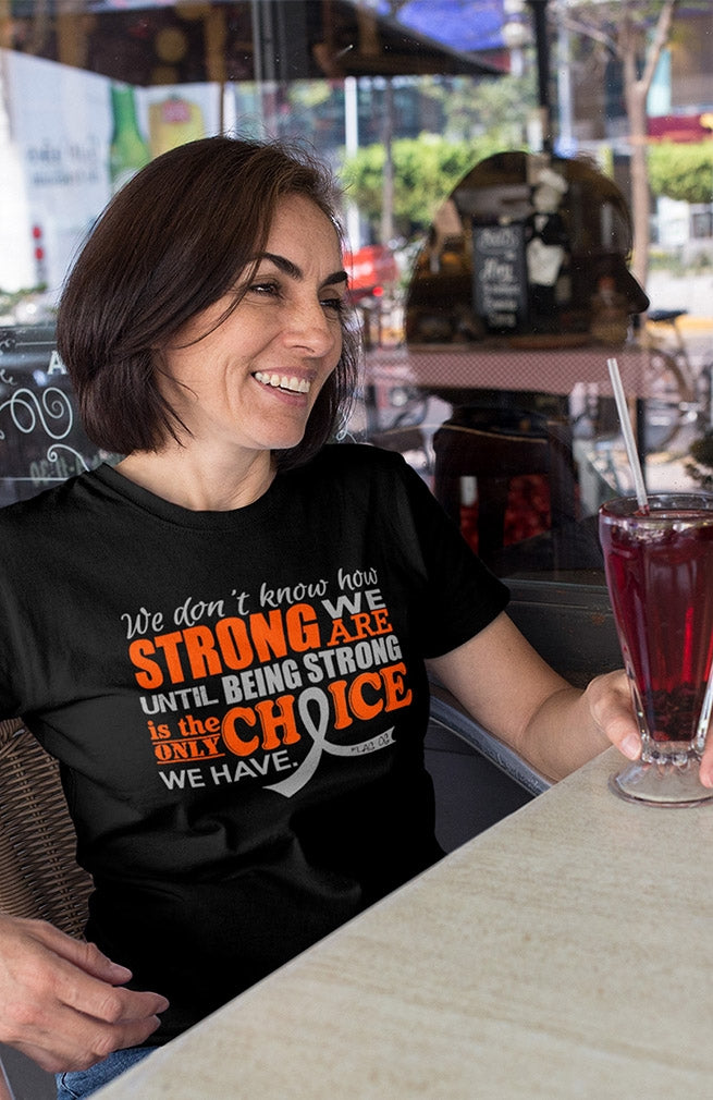 "How Strong We Are" Unisex T-Shirt - Black w/ Grey