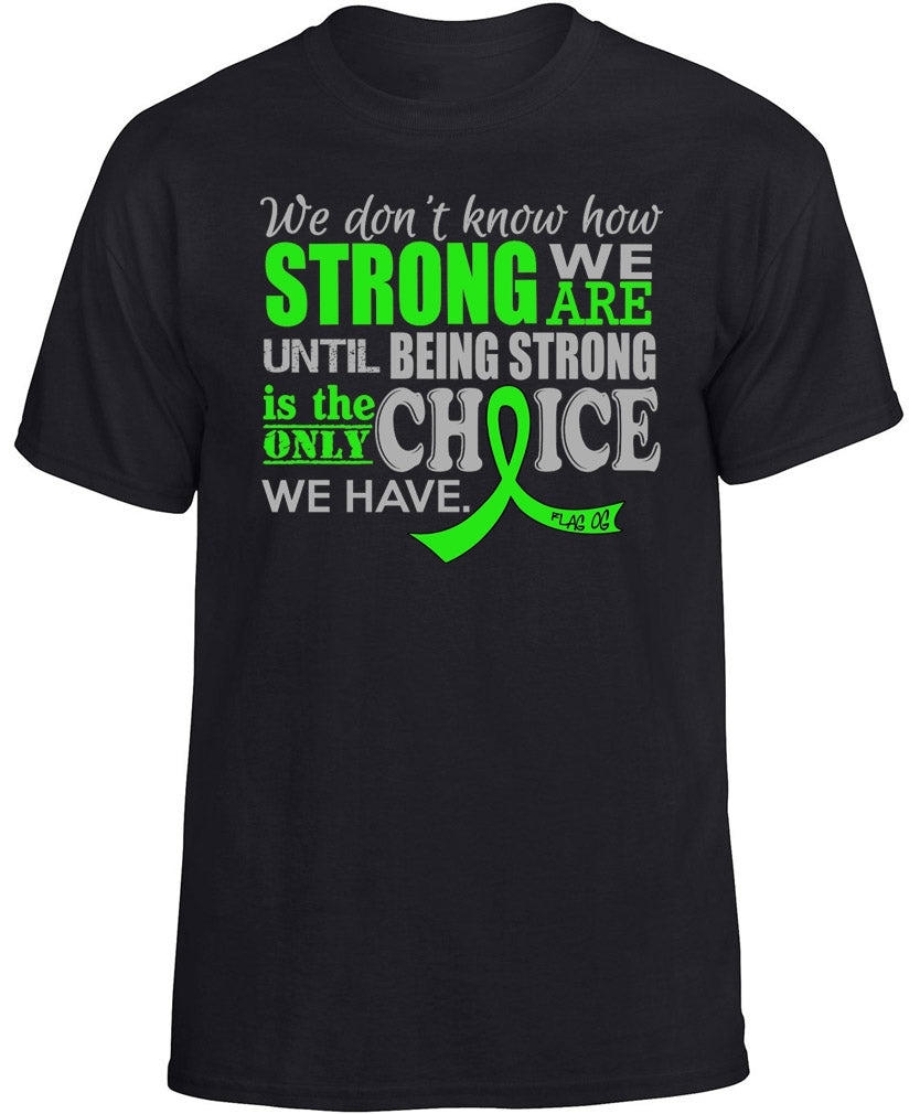 "How Strong We Are" Unisex T-Shirt - Black w/ Lime Green