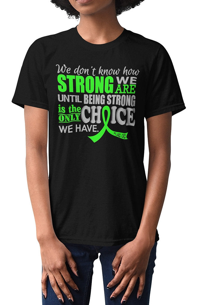 "How Strong We Are" Unisex T-Shirt - Black w/ Lime Green