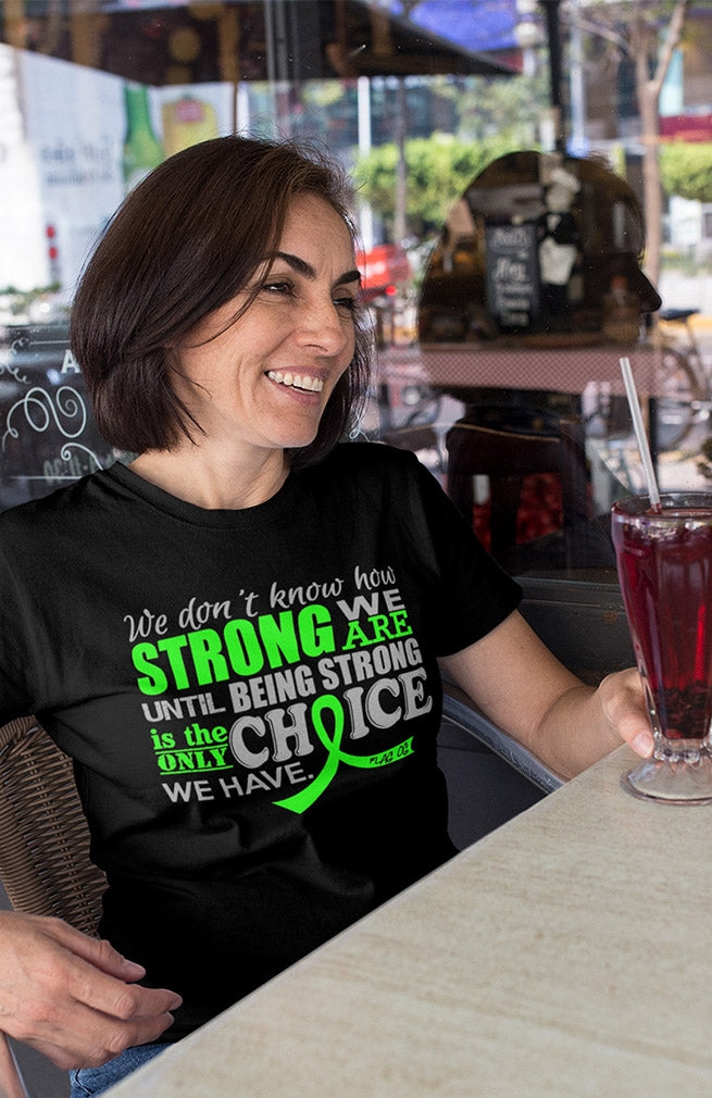 "How Strong We Are" Unisex T-Shirt - Black w/ Lime Green